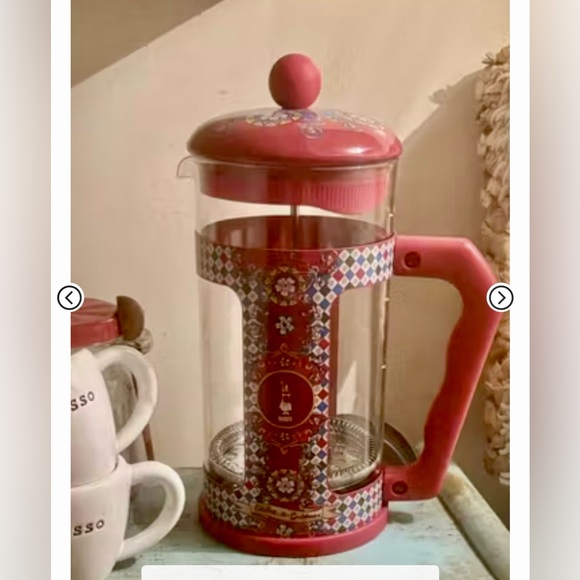 ❤️ NIB Bialetti Dolce & Gabbana French Coffee Press Carretto Sicilian Cart 1 L